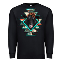 Black black angus cowhide aztec Premium Sweatshirt - JahusDesignShop