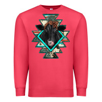 Cardinal black angus cowhide aztec Premium Sweatshirt - JahusDesignShop