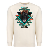 Sandshell black angus cowhide aztec Premium Sweatshirt - JahusDesignShop