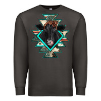 Smoke black angus cowhide aztec Premium Sweatshirt - JahusDesignShop