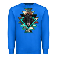 True Royal black angus cowhide aztec Premium Sweatshirt - JahusDesignShop