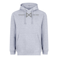 Heather Grey monarch eyes only Heavyweight Hoodie - linhVisuals