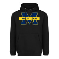 Black michigan Heavyweight Hoodie - linhVisuals