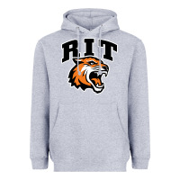 Heather Grey tiger Heavyweight Hoodie - linhVisuals