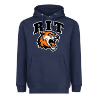 Navy tiger Heavyweight Hoodie - linhVisuals