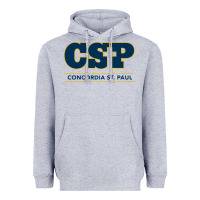 Heather Grey CSP, concordia university st paul, apparel Heavyweight Hoodie - linhVisuals