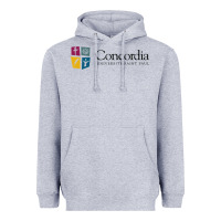 Heather Grey Concordia University, St. Paul, apparel Heavyweight Hoodie - linhVisuals