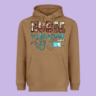 Nurse In Progress Heavyweight Hoodie Designed By Jahusdesignshop