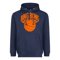 Navy bingbong ny Heavyweight Hoodie - linhVisuals
