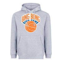 Heather Grey Bing Bong Vintage Heavyweight Hoodie - linhVisuals
