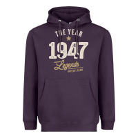 The Year 1947 - 75th Birthday Vintage Classic Heavyweight Hoodie | Teevron
