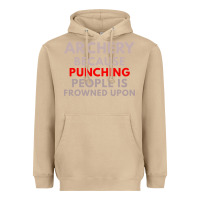 Mushroom archery because punching people is frowned upon Heavyweight Hoodie - linhVisuals