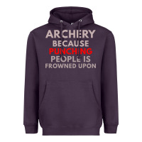 Plum archery because punching people is frowned upon Heavyweight Hoodie - linhVisuals