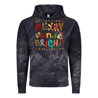 Cloud Black Merry And Bright Vintage Hoodie - FaDigitalArtStudio