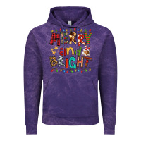 Cloud Purple Merry And Bright Vintage Hoodie - FaDigitalArtStudio