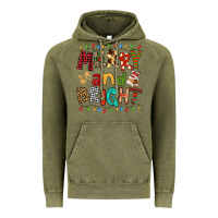 Vintage Olive Merry And Bright Vintage Hoodie - FaDigitalArtStudio