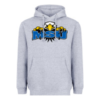 Heather Grey morehead state eagles Heavyweight Hoodie - linhVisuals
