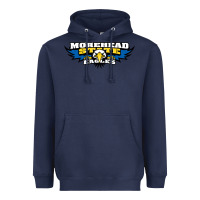 Navy morehead state eagles Heavyweight Hoodie - linhVisuals
