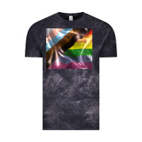 Cloud Black Pride flag Vintage Tee - FaDigitalArtStudio