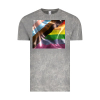 Cloud Rock Pride flag Vintage Tee - FaDigitalArtStudio