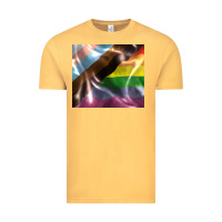Vintage Mustard Pride flag Vintage Tee - FaDigitalArtStudio