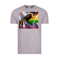 Vintage Zinc Pride flag Vintage Tee - FaDigitalArtStudio