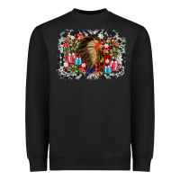 Black indian hat christmas Heavyweight Sweatshirt - AdoDesignShop