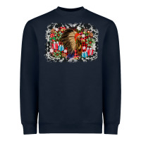 Navy indian hat christmas Heavyweight Sweatshirt - AdoDesignShop