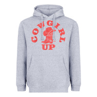 Heather Grey cowgirl up leopad hat boot rodeo western country southern t shirt Heavyweight Hoodie - linhVisuals