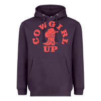 Plum cowgirl up leopad hat boot rodeo western country southern t shirt Heavyweight Hoodie - linhVisuals