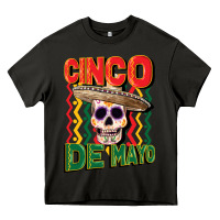 Asphalt cinco de mayo with skull Heavy Core Tee - CowGirlArtShop