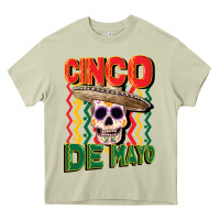 Mossy cinco de mayo with skull Heavy Core Tee - CowGirlArtShop