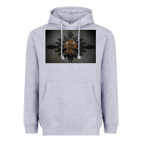 Heather Grey kamelot Heavyweight Hoodie - linhVisuals
