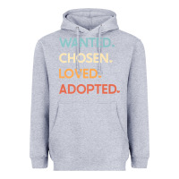 Heather Grey adoption day announcement   wanted chosen loved adopted premium t shir Heavyweight Hoodie - linhVisuals