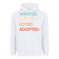 White adoption day announcement   wanted chosen loved adopted premium t shir Heavyweight Hoodie - linhVisuals