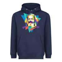 Navy karl marx get vintage Heavyweight Hoodie - linhVisuals