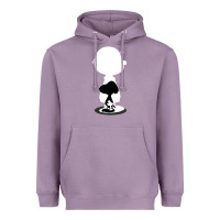 Lavender peanuts shadow silhouette Heavyweight Hoodie - linhVisuals