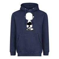 Navy peanuts shadow silhouette Heavyweight Hoodie - linhVisuals