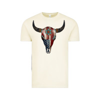 Vintage Arctic American Bull Skull Gemstone Vintage Tee - Jasminsmagicworld