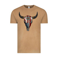 Vintage Camel American Bull Skull Gemstone Vintage Tee - Jasminsmagicworld