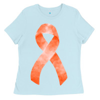 Baby Blue kidney cancer ribbon fa element Ladies Tee - FaDigitalArtStudio