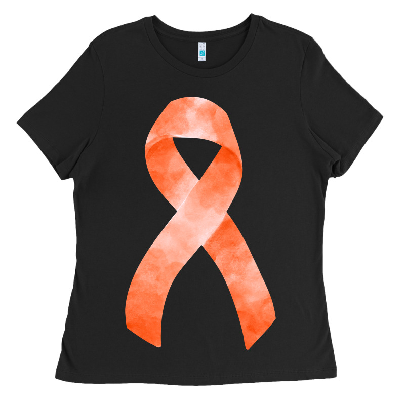 Kidney Cancer Ribbon Fa Element Ladies Tee by FaDigitalArtStudio | Teevron