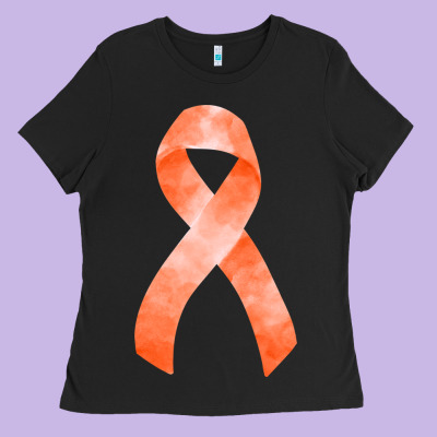 Kidney Cancer Ribbon Fa Element Ladies Tee Designed By Fadigitalartstudio