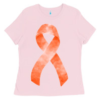 Bubblegum Pink kidney cancer ribbon fa element Ladies Tee - FaDigitalArtStudio