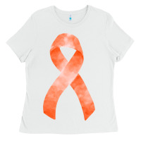 White kidney cancer ribbon fa element Ladies Tee - FaDigitalArtStudio