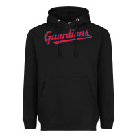 Black GUARDIANS Heavyweight Hoodie - linhVisuals