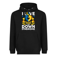 Black down syndrome awareness month special needs love Heavyweight Hoodie - linhVisuals