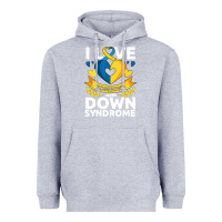 Heather Grey down syndrome awareness month special needs love Heavyweight Hoodie - linhVisuals