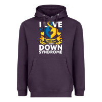 Plum down syndrome awareness month special needs love Heavyweight Hoodie - linhVisuals