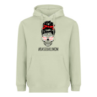 Matcha Baseball Mom Skull Heavyweight Hoodie - linhVisuals